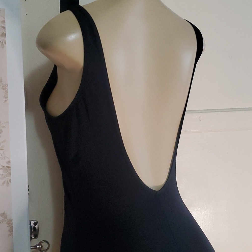 Pour Moi Black Lace-Up Front One Piece Swimsuit Size Uk 16 US 12 - Picture 5 of 9